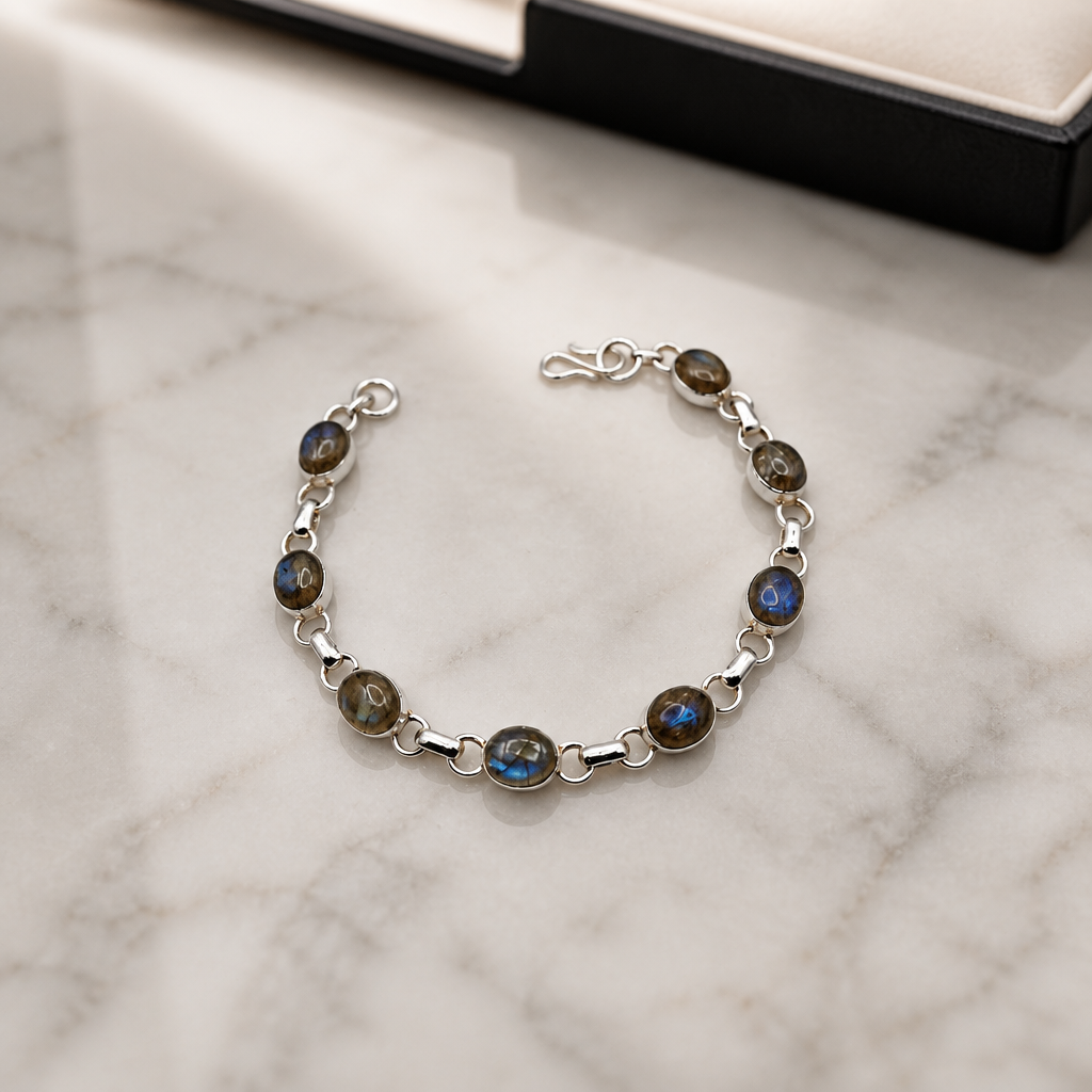 Labradorite Bracelet • Multi-Stone Oval — Club925 Archive product photograph