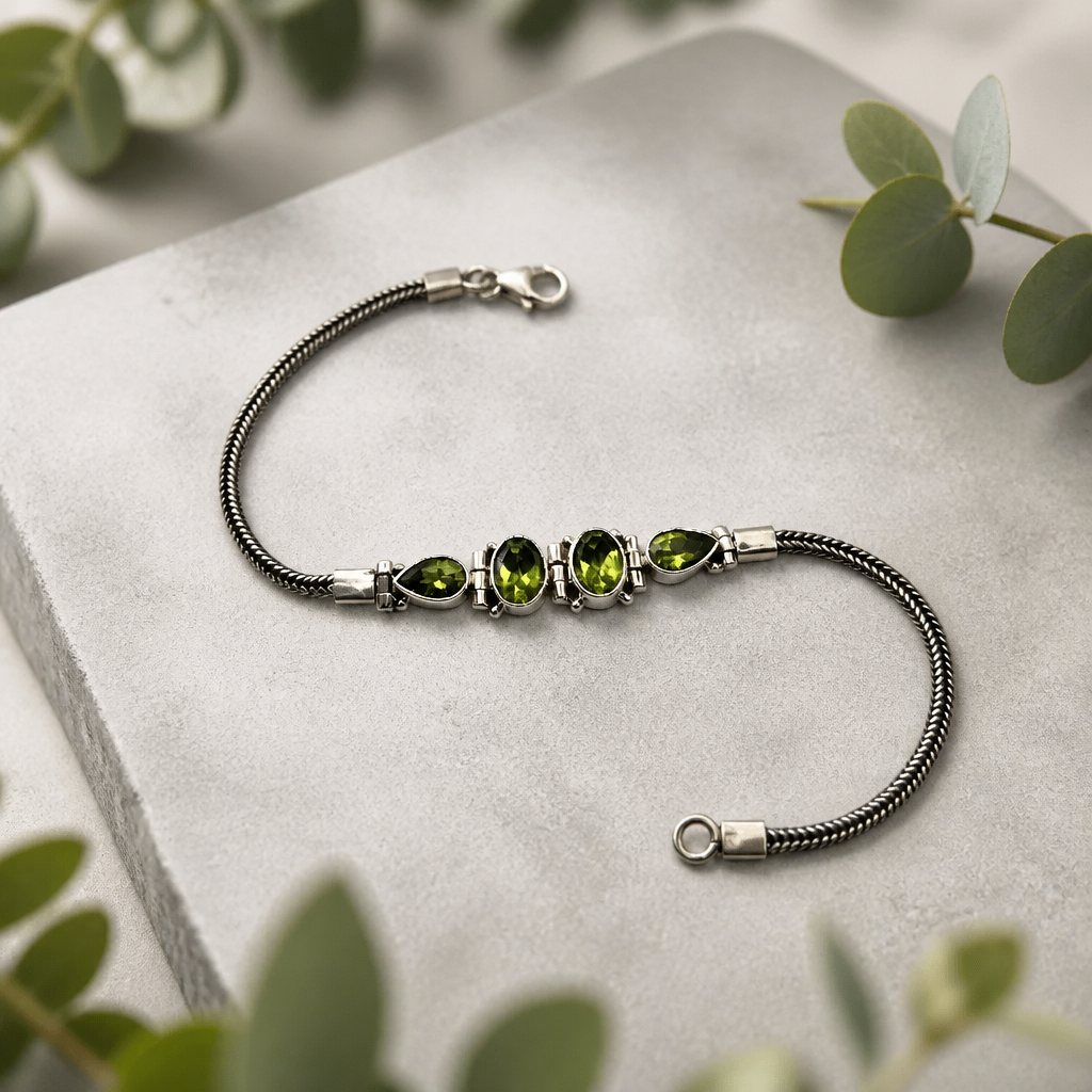 Peridot Bracelet (Articulated) — Club925 Archive product photograph