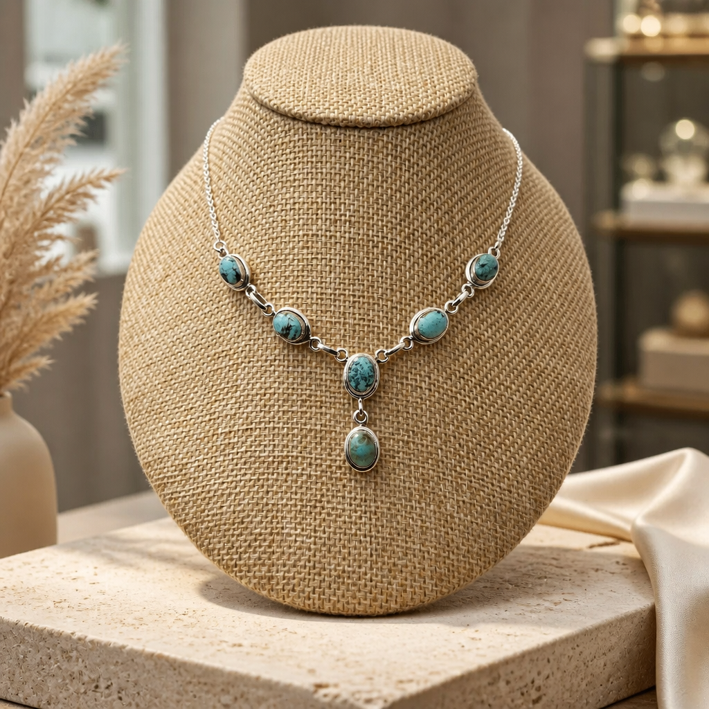 Turquoise Necklace • Multi-Stone w/ 6 Stones — Club925 Archive product photograph