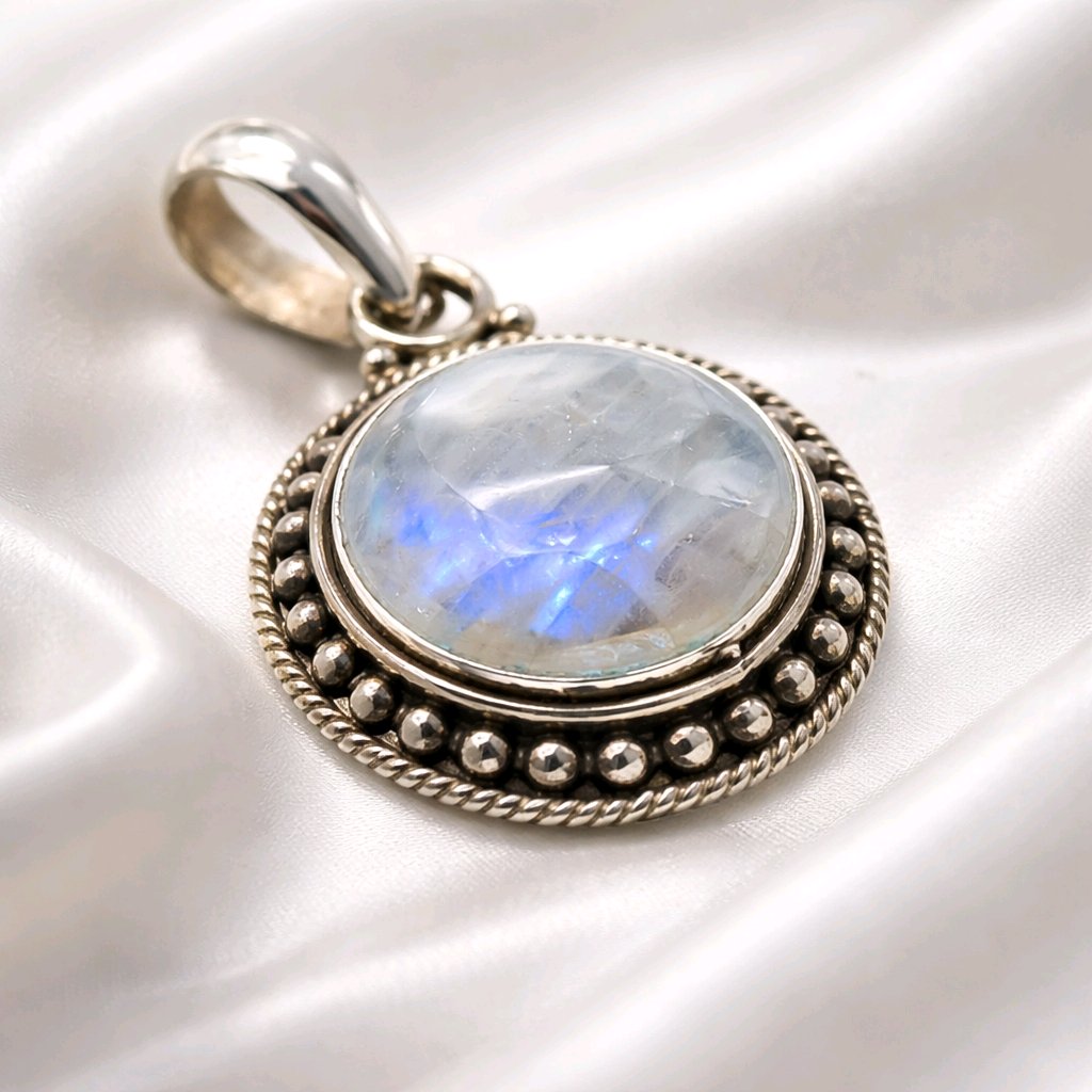 Rainbow Moonstone Pendant - Cabochon — Club925 Archive product photograph