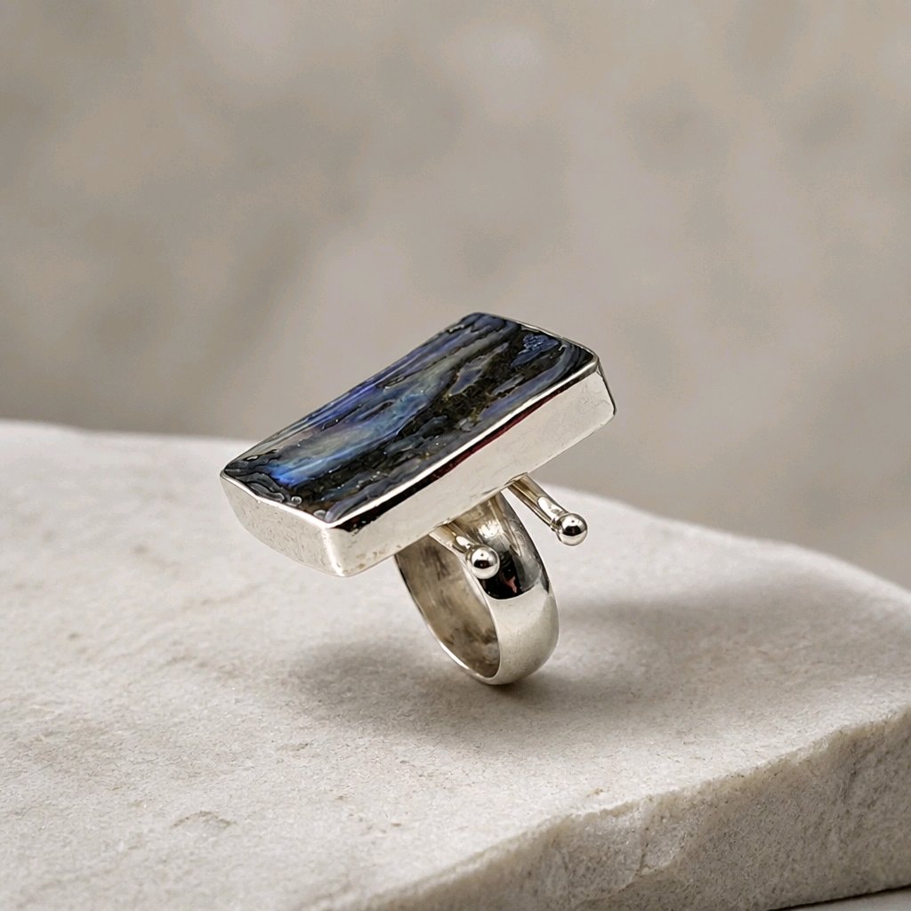 Abalone Modernist Ring — Club925 Archive product photograph